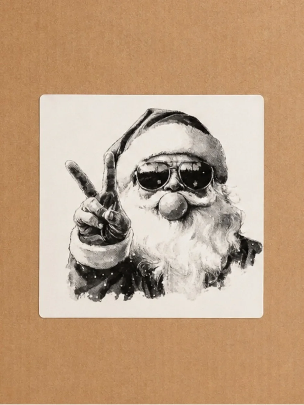 Funny Festive Christmas Stickers 3”x3”-100ct.